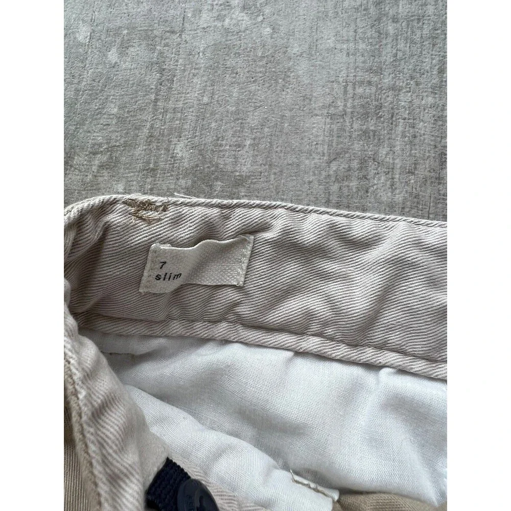 Gap Kids Toddler Boy Cargo Shorts Khaki Tan Cotton Summer 7 Slim Casual Everyday